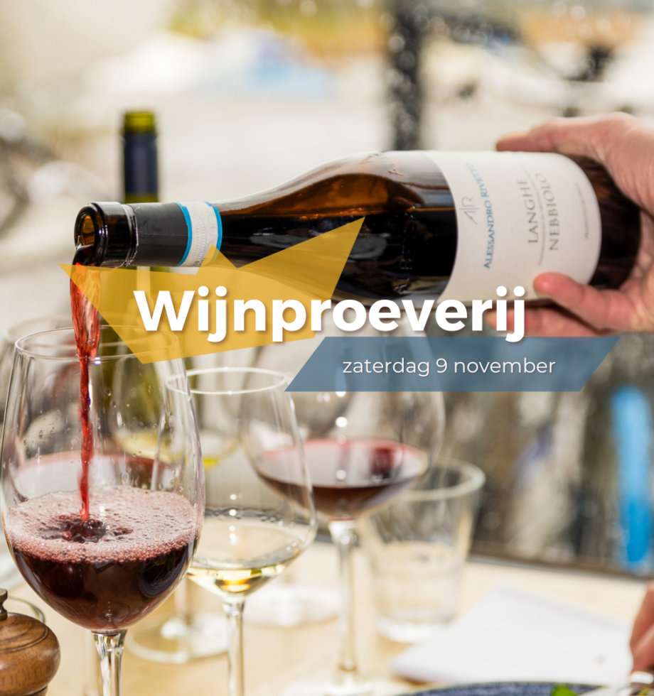 Wijnproeverij bij Brasserie Vrijburcht op 9 november 2024
